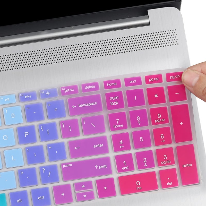 MUBUY-GOL Keyboard Cover for 15.6 17.3 HP Laptop 15-dy 17-by/bs/ca 15-dy5058cl 15-dy5023st 15-dy2035tg 15-dy5023st 15-dy1036nr 17-by1022cl 17-by1053dx by1022cl by4061nr 17-by4623dx 17-ca0095nr 17-bs011dx - Image 5